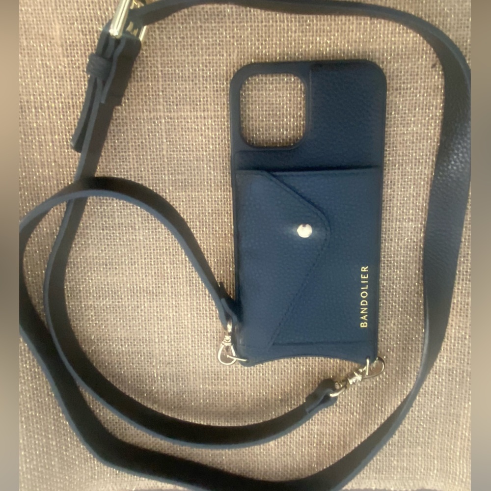 Bandolier Hailey Black Gold iPhone 11 Pro Max Cell Phone Leather Case Purse